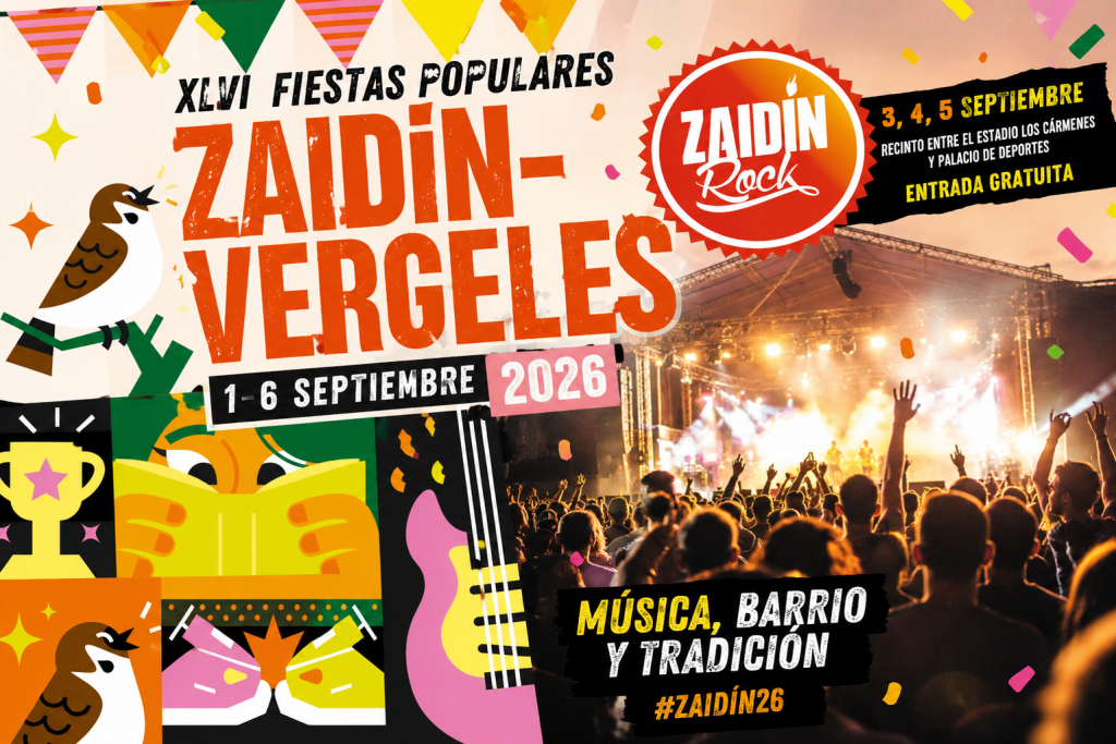 Fiestas del Zaidín 2026 en Granada y Zaidín Rock